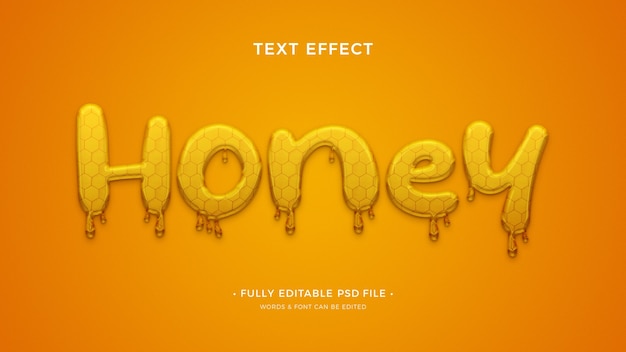 PSD melting text effect