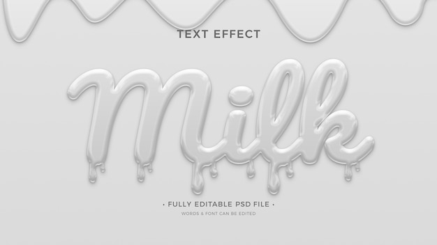 PSD melting text effect