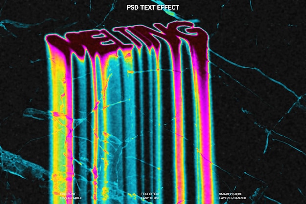 Melting Text Effect