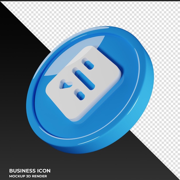 Memo check business icon 3d render illustration