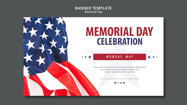 Memorial day concept template