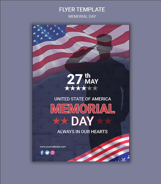 MEMORIAL DAY FLYER TEMPLATE