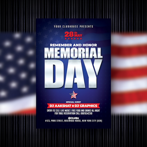 Memorial day flyer