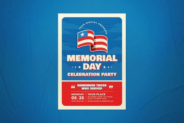 PSD memorial day flyer