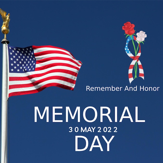 PSD memorial day instagram post