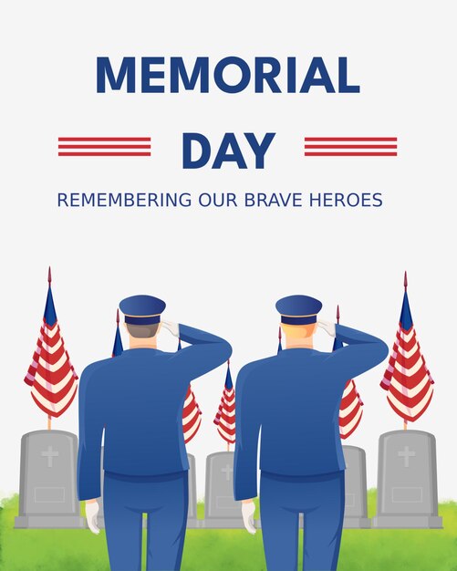 PSD post su instagram del memorial day