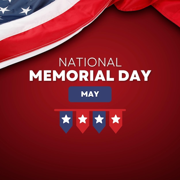 PSD memorial day instagram post