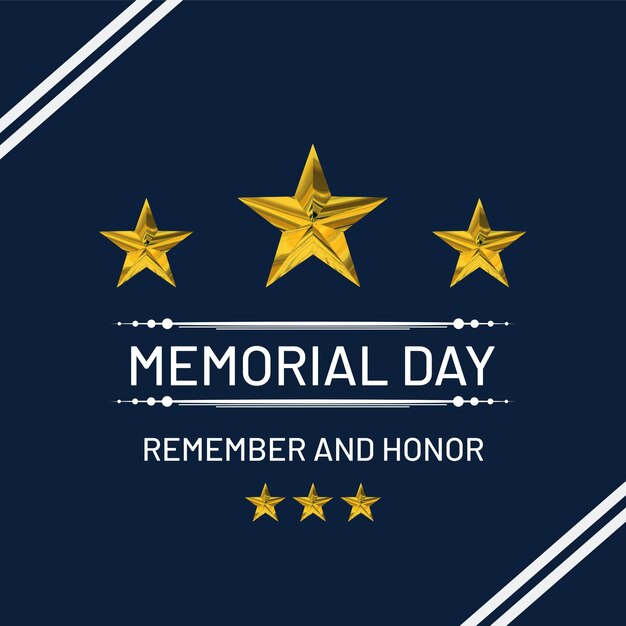 PSD memorial day instagram post