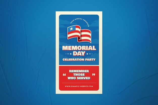 PSD memorial day instagram story