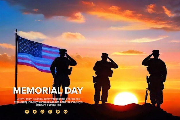 PSD memorial day psd design