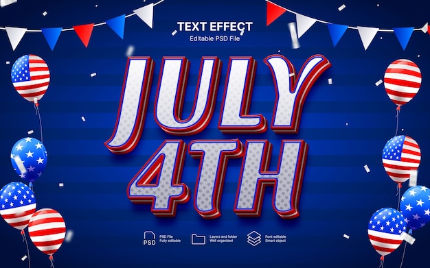 PSD memorial day text effect