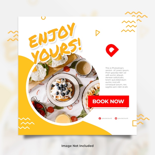 memphis food enjoy yours  social media banner post