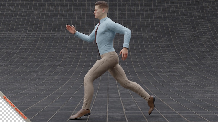 PSD men are running competitions isolated image