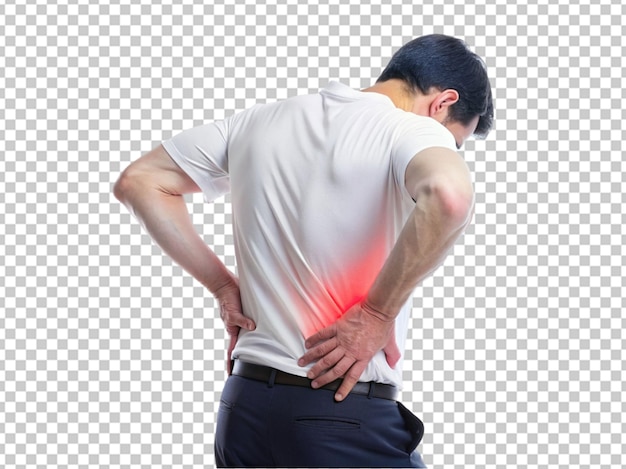 PSD men feeling back pain png