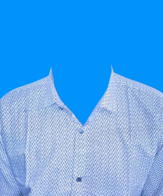 PSD men formal shirt for id photo