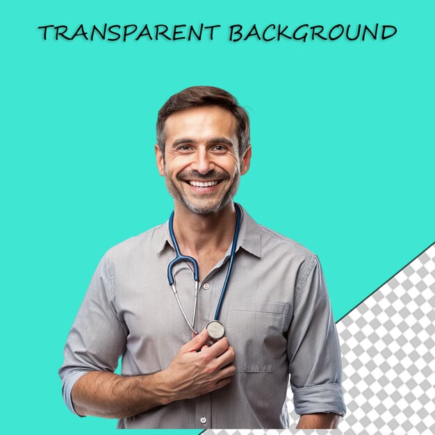 PSD men isolated on transparent background