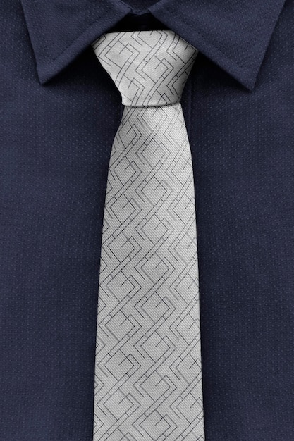 Men’s necktie mockup psd business wear apparel ad