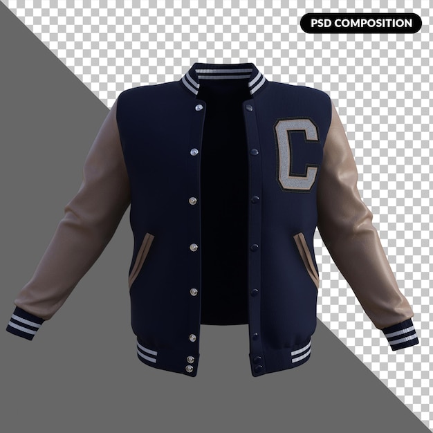 Men's casual fashion 3d isolated premium psd