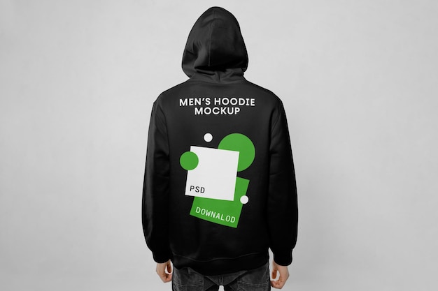 Men's hoodie mockup