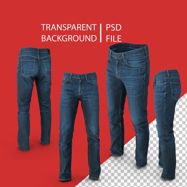 PSD men's jeans png