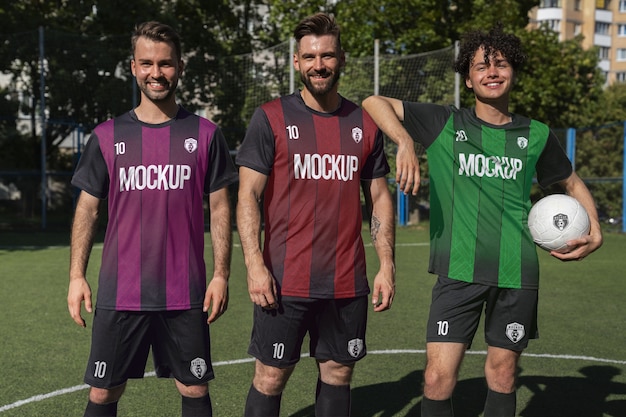 Men's soccer team mockup
