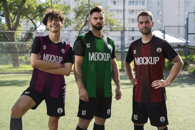 Men's soccer team mockup