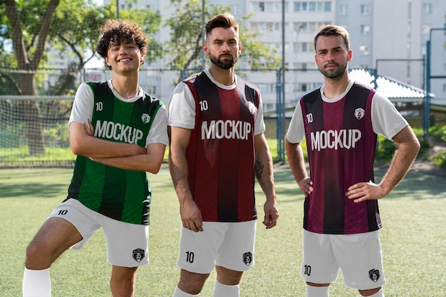 Men's soccer team mockup