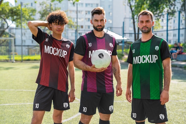 Men's soccer team mockup