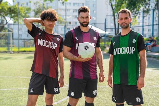 PSD modello della squadra di calcio maschile