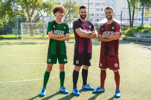 Modello della squadra di calcio maschile