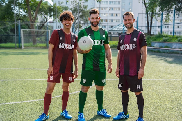 Men's soccer team mockup