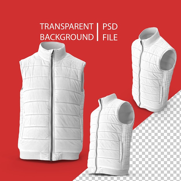 PSD men's vest white png