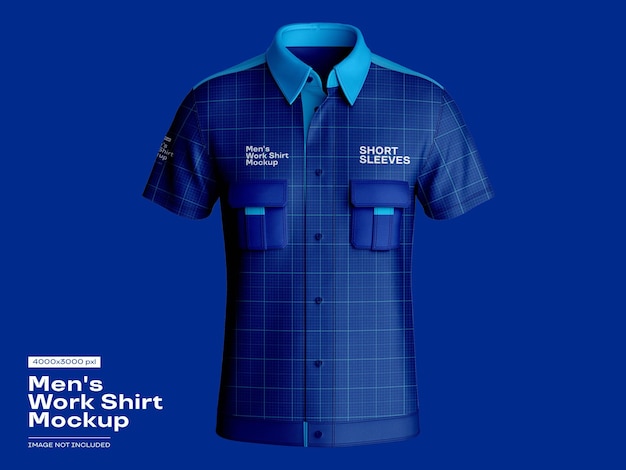 Mockup di camicia da lavoro da uomo