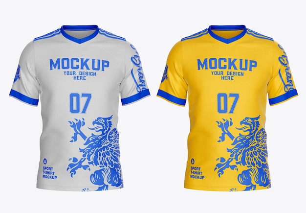 PSD mockup di maglietta sportiva da uomo