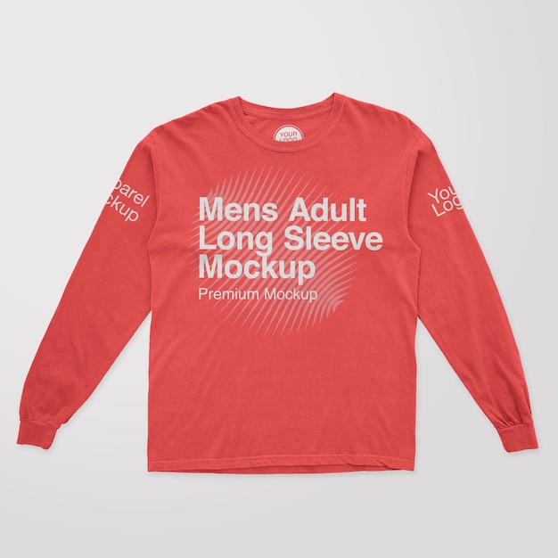 Mens Adult LongSleeve Mockup