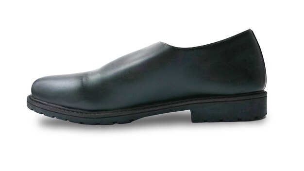 PSD mens black leather shoes