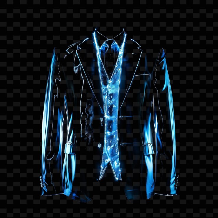 PSD mens clothing with masculine style made with acetate satin g png unique neon fashion clothing