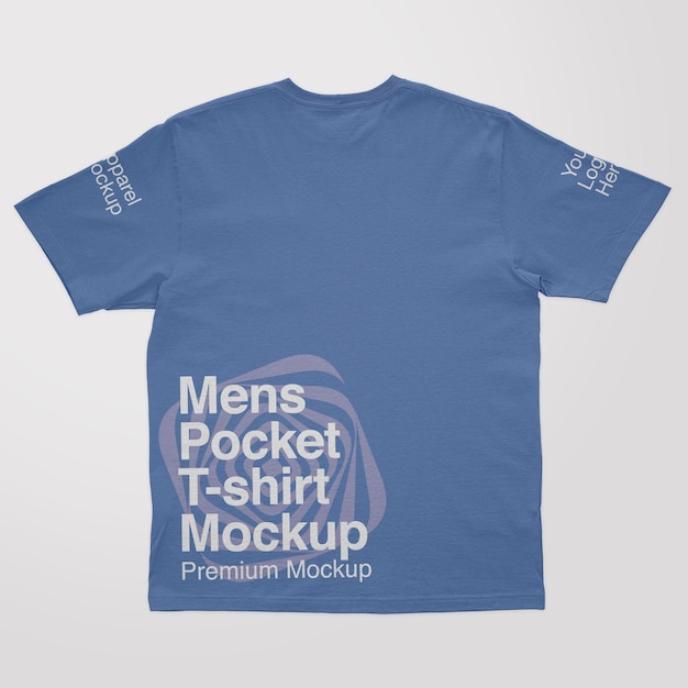Mens Pocket Back TShirt Mockup