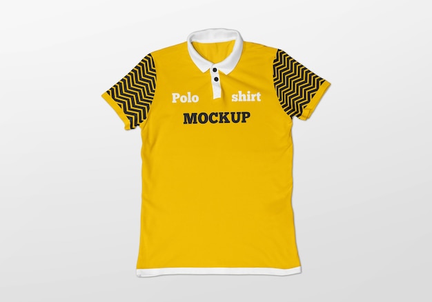 Mockup di polo da uomo manica corta