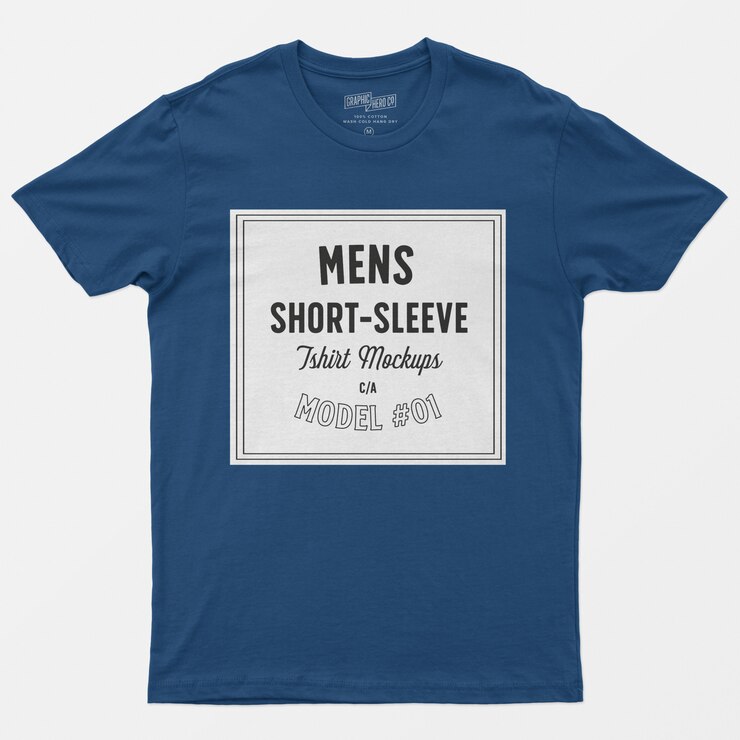 メンズ半袖Tシャツモックアップ