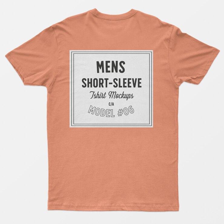 メンズ半袖Tシャツモックアップ