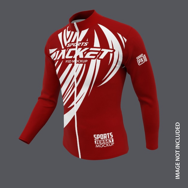 PSD mens sports jacket mockup front