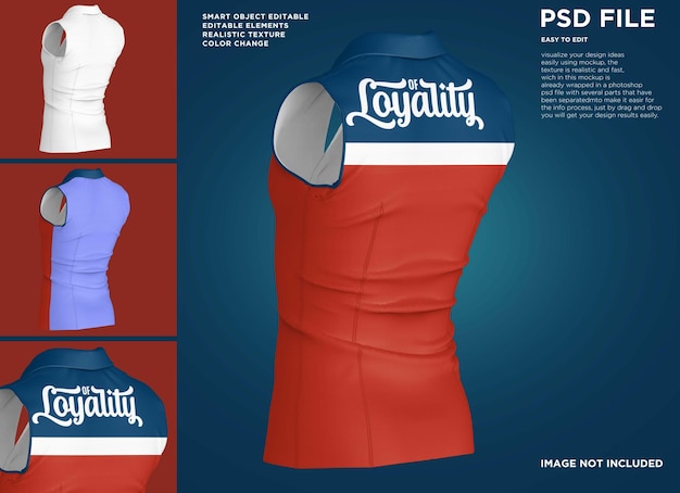 PSD mockup di vestito sportivo da uomo