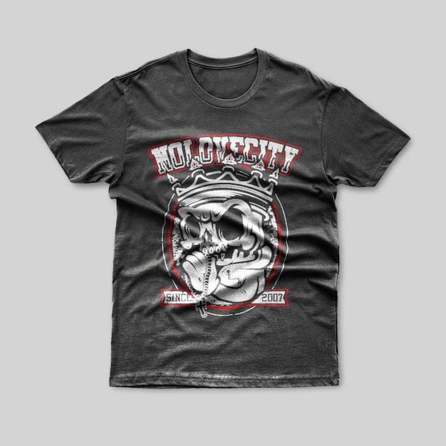 Mens Tshirt Logo Mockup PSD-bestand u kunt ook de kleur van het Tshirt en de achtergrondkleur wijzigen