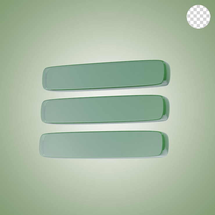 PSD 3d-икона и иллюстрация меню