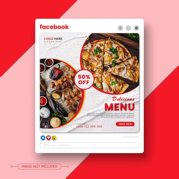 menu dla aplikacji Facebooka, na której jest napisane Facebook