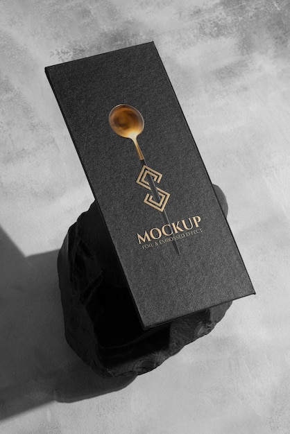 Menu in studio mockup