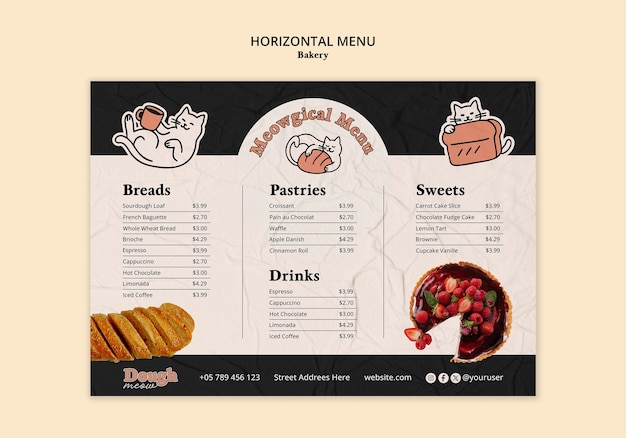 meowgical bakery menu