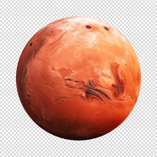 PSD mercury planet isolated on transparent background