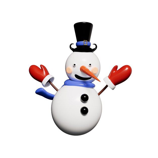 メリークリスマスの3Dイラスト